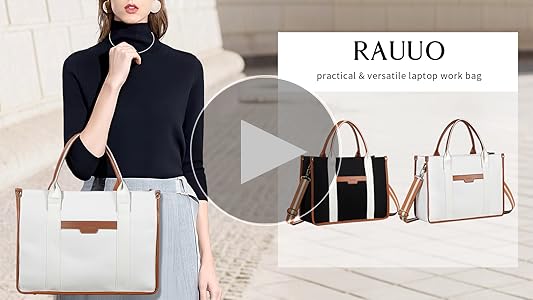 Amazon.com: RAVUO Laptop Bag for Women, 15.6 Inch Large